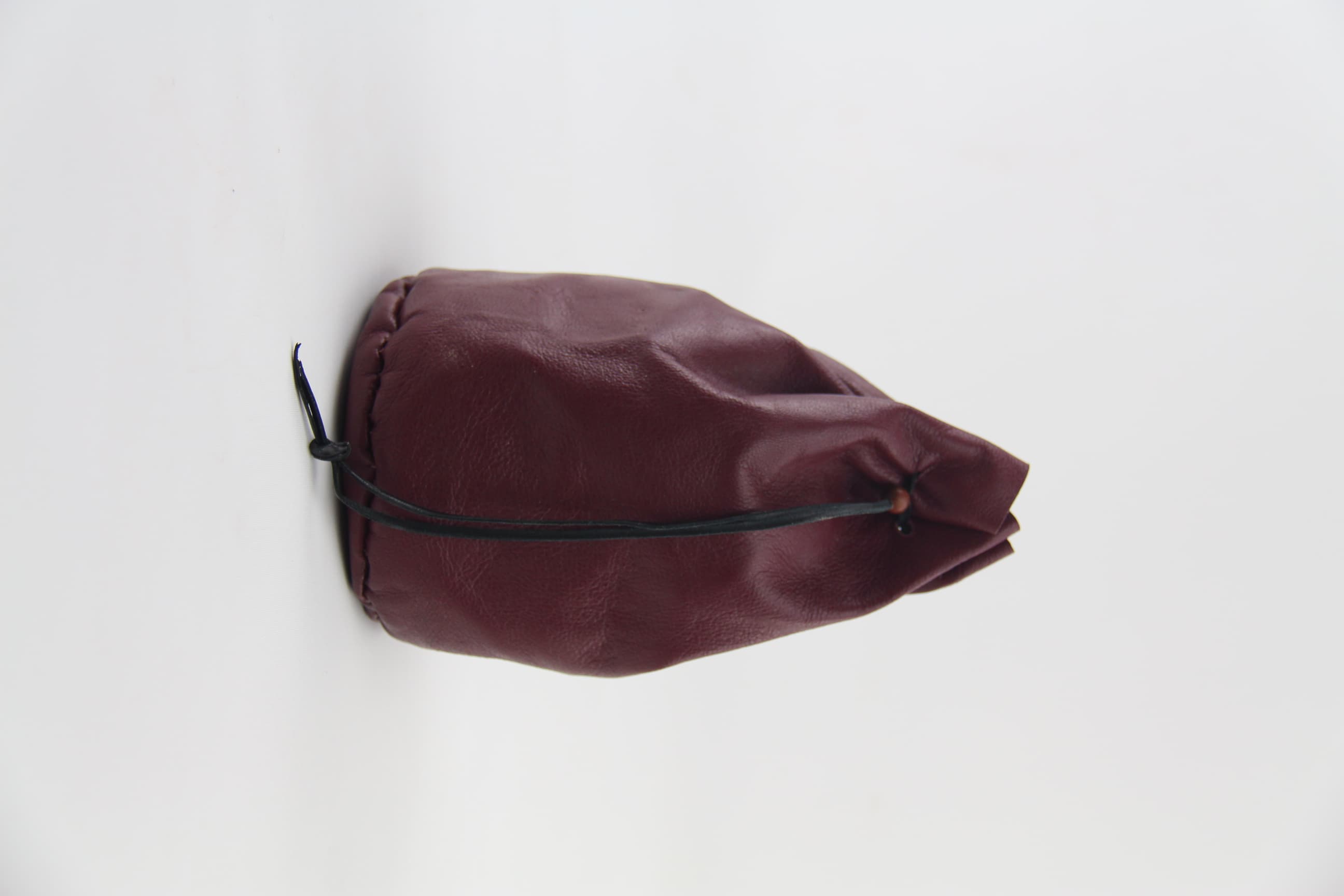Leather Coin Bag - Red