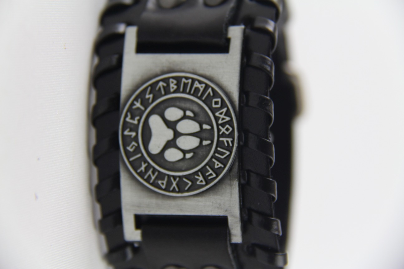 Bear Paw Runes Bracelet Worn