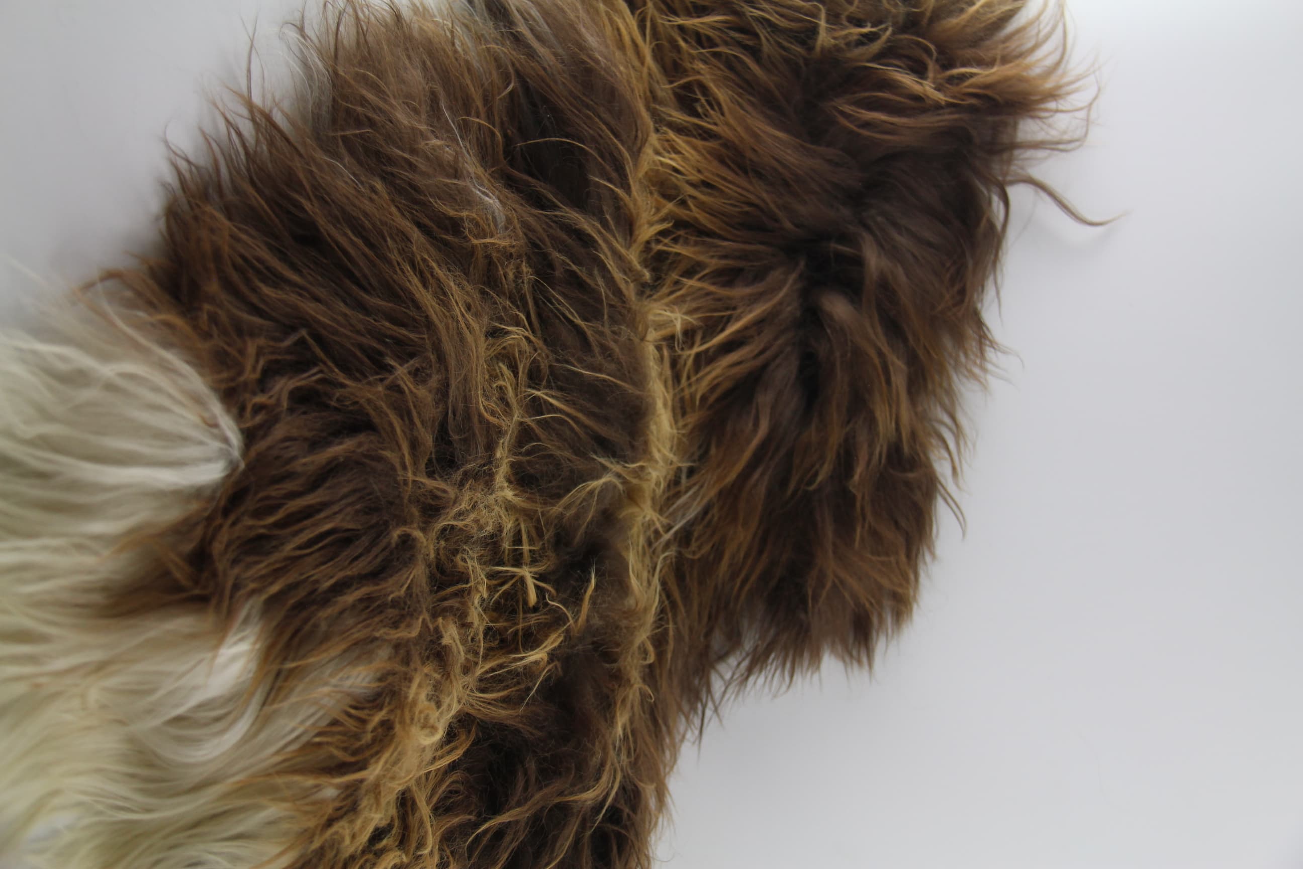 Rusty Brown Icelandic Fur - Detail View