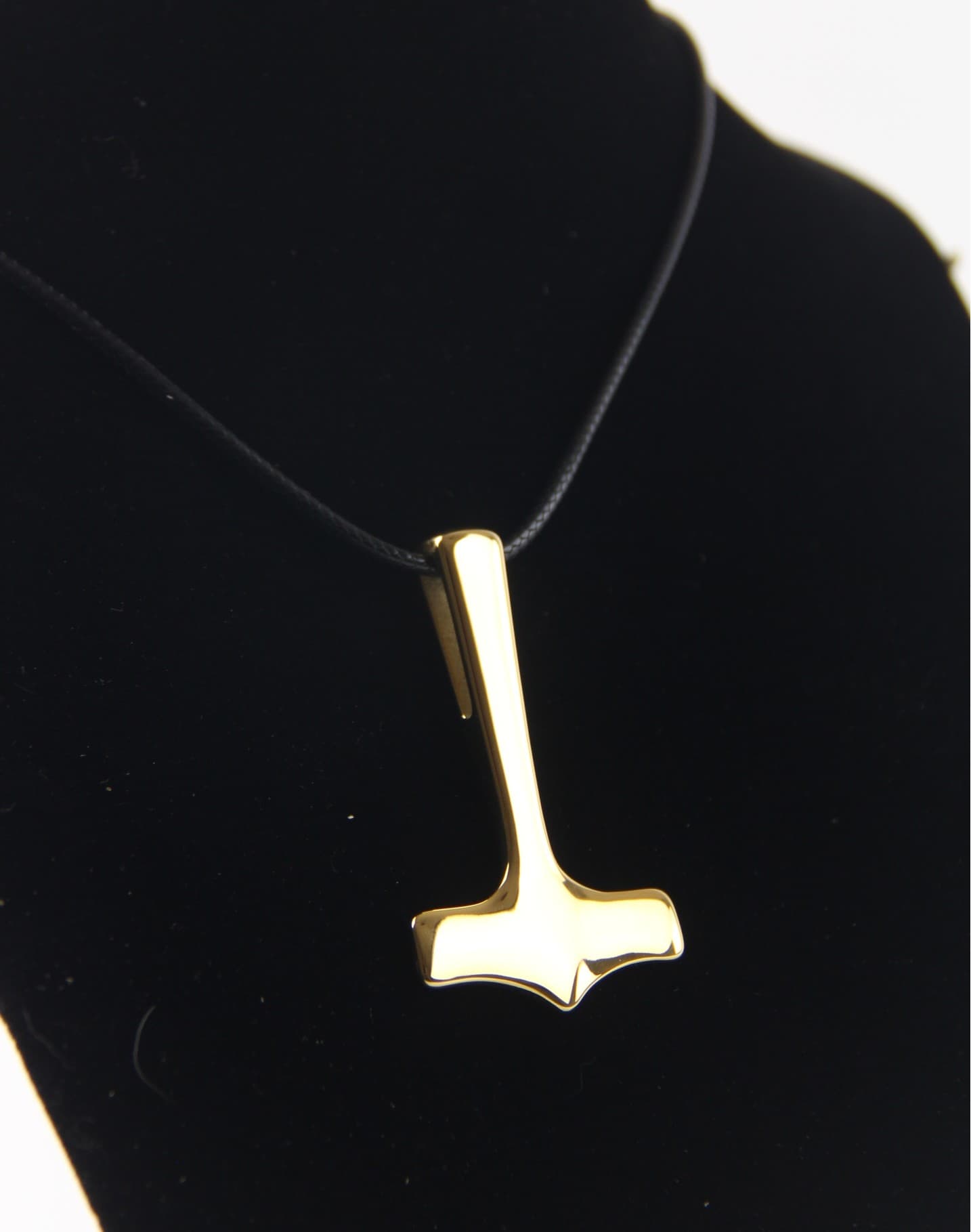 Thor's Hammer Necklace - Worn View